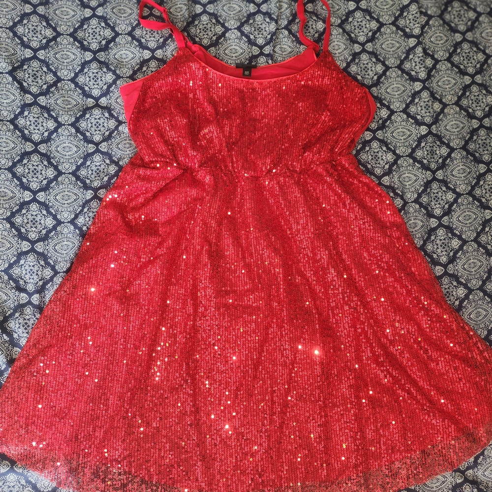 Torrid Red Sequin Top